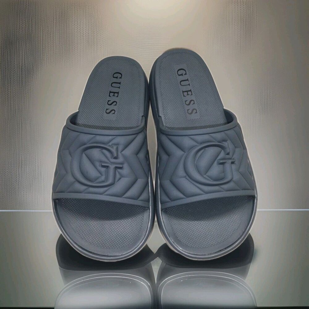 GUESS Moliano Gray Slide Sandals Men's Size 7 New With Box